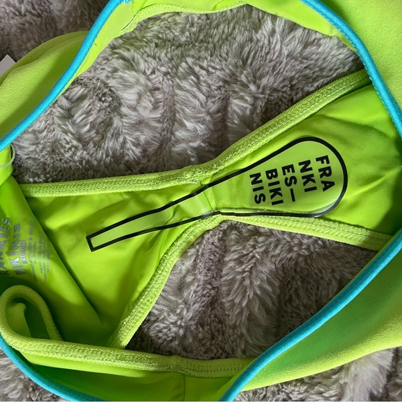 NWT | Frankie’s Bikinis Terry Halter top and Enzo Bottom🥝 - Picture 3 of 5